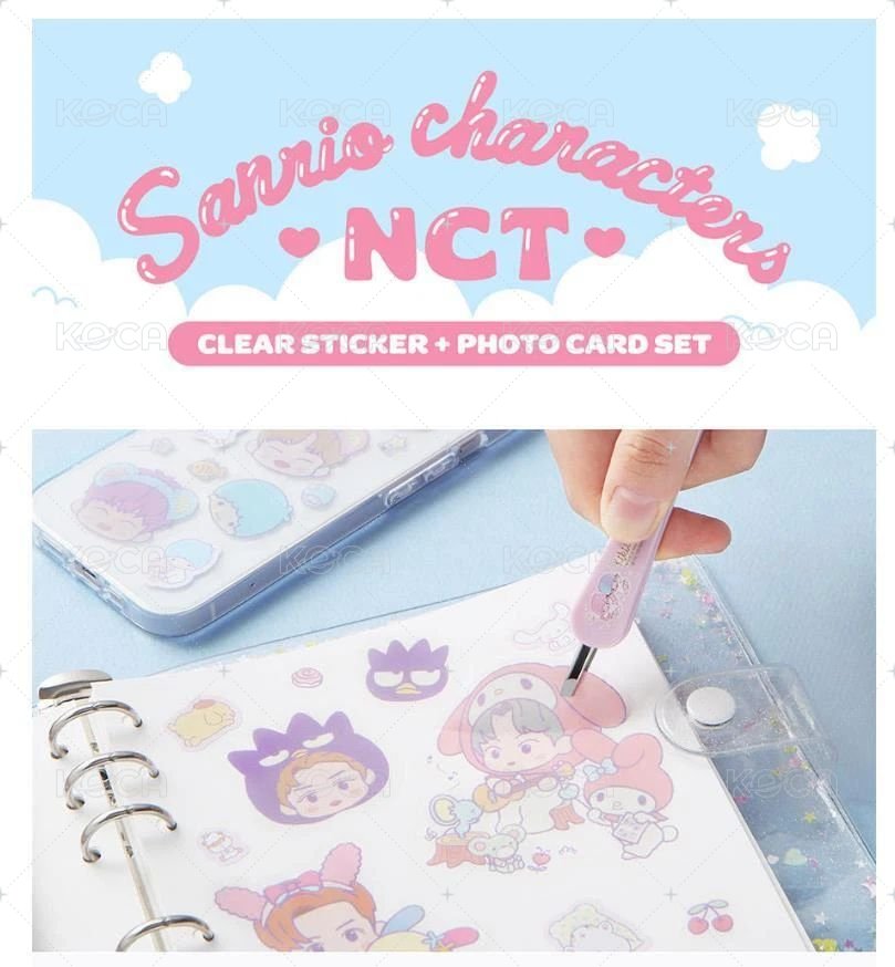 三麗鷗 周邊卡 透明貼紙周邊卡 背面