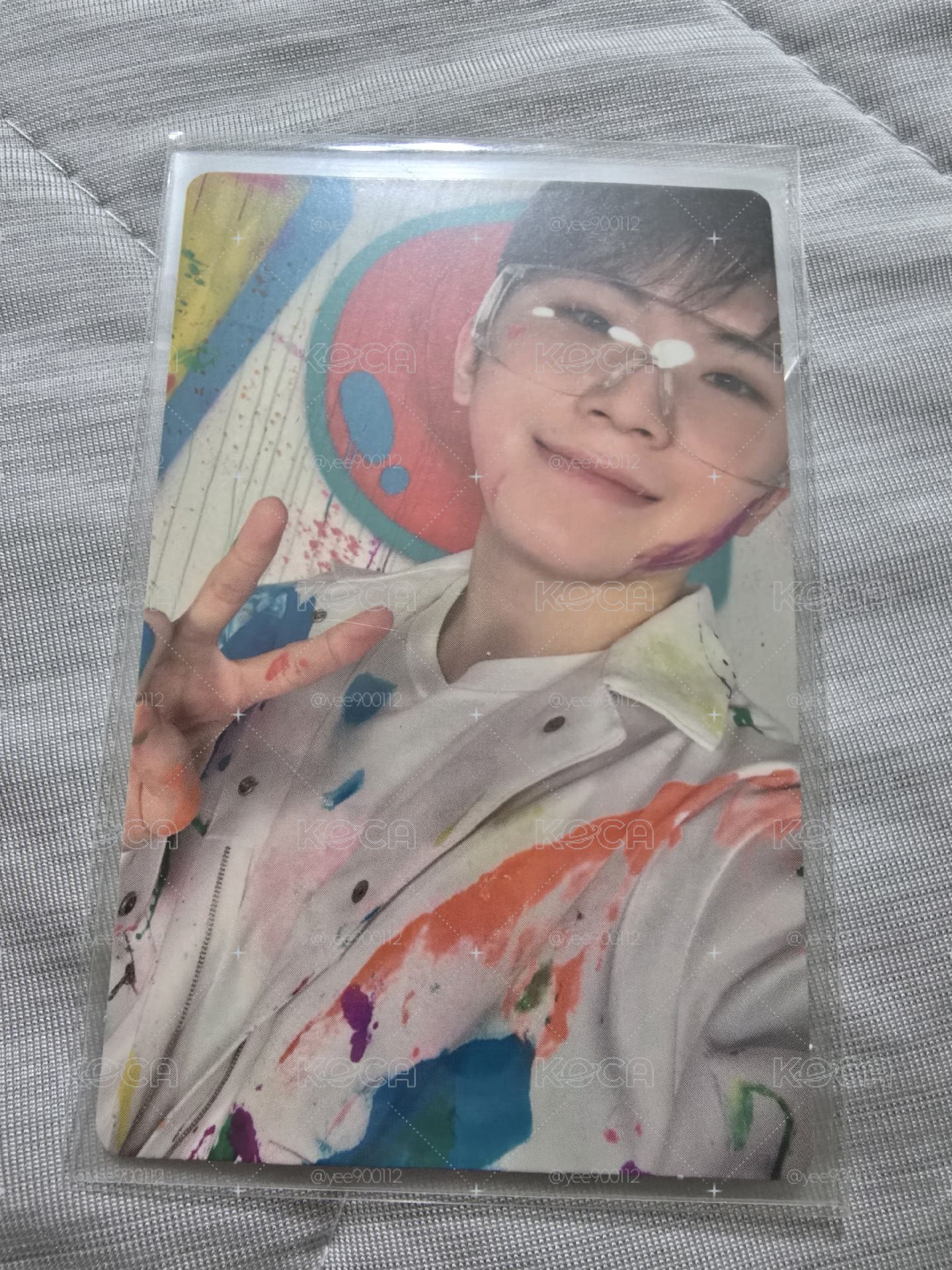seventeen woozi 正四 克拉盤 專卡