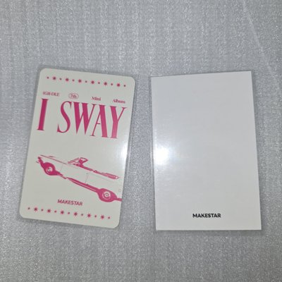 i-dle 迷七 I SWAY MS9.0簽售特典卡 雨琦