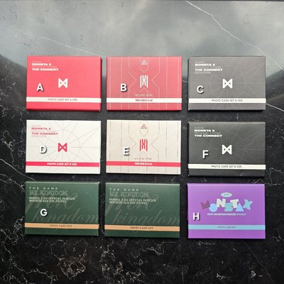 MONSTA X 歷年小卡、巡演卡、特典卡 (送圖二卡套 下單時備註)