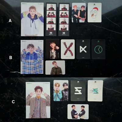 MONSTA X 歷年公放卡、卡貼、明信片、人生四格 (送圖二公放卡套)