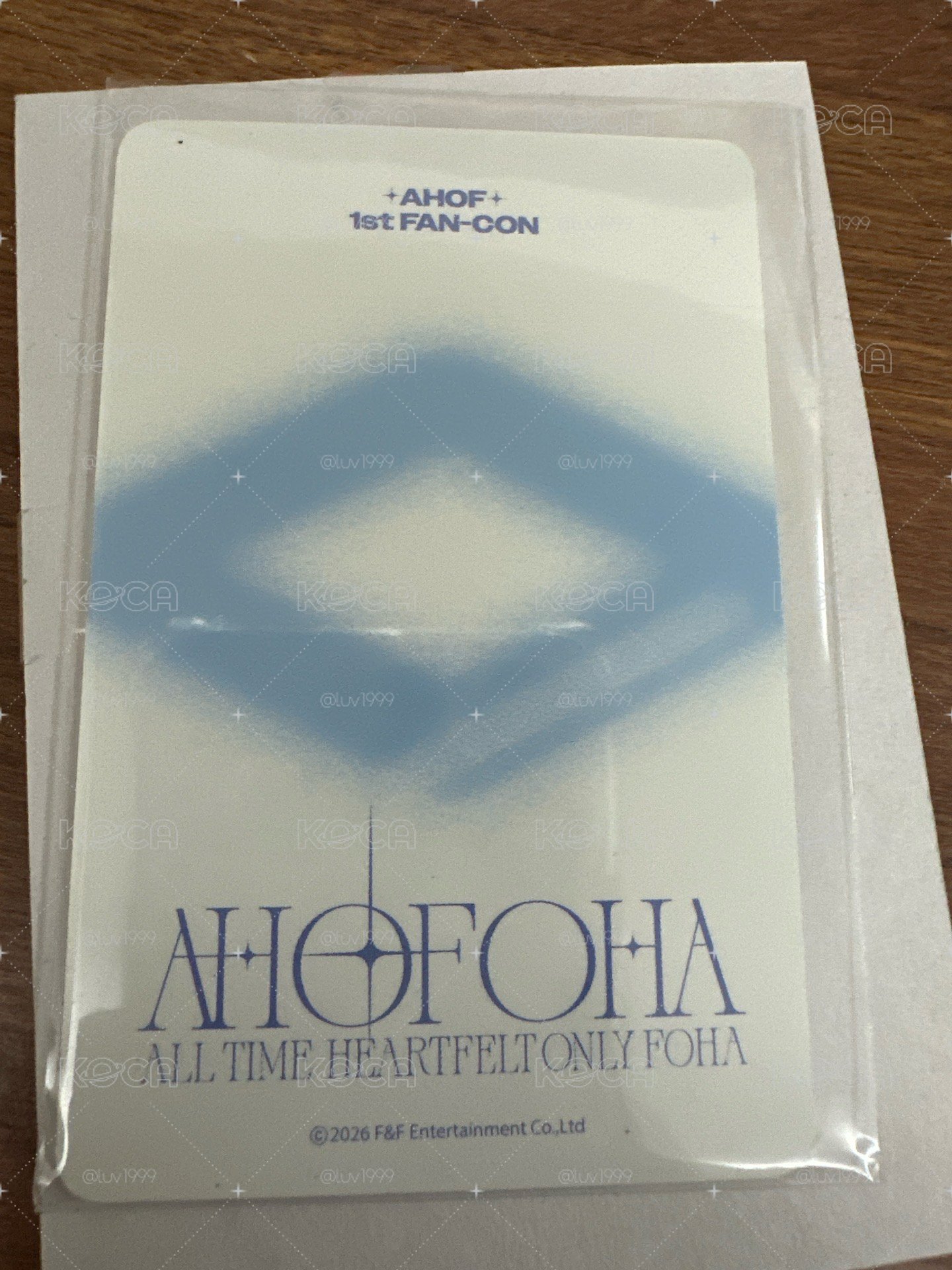 AHOF 車雄基 韓國演唱會 1st FAN-CON 滿額卡