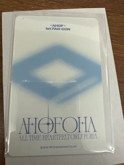 AHOF 車雄基 韓國演唱會 1st FAN-CON 滿額卡
