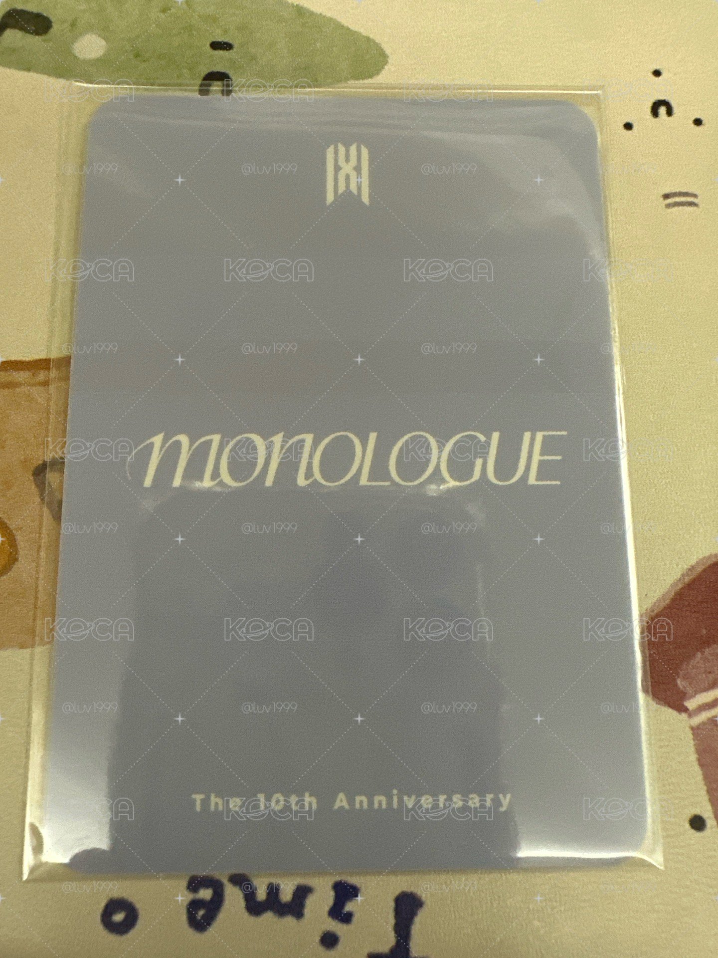 MONSTA X 周憲 10週年快閃店 MONOLOGUE 滿額卡 
