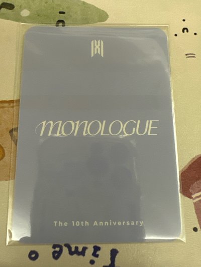 MONSTA X 周憲 10週年快閃店 MONOLOGUE 滿額卡 