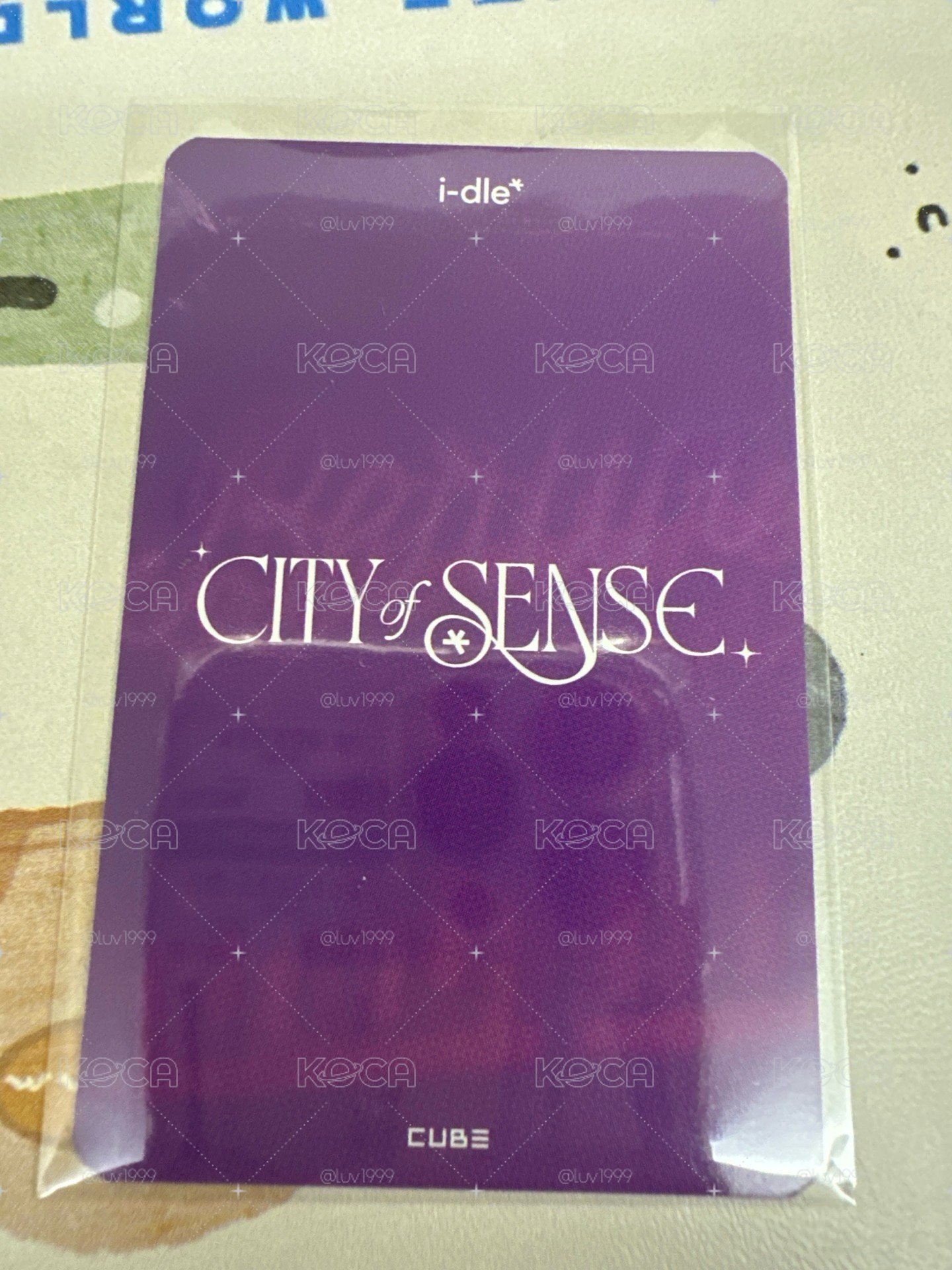 i-dle 小娟 展覽快閃店 MEDIA EXHIBITION : CITY of SENSE 滿額卡