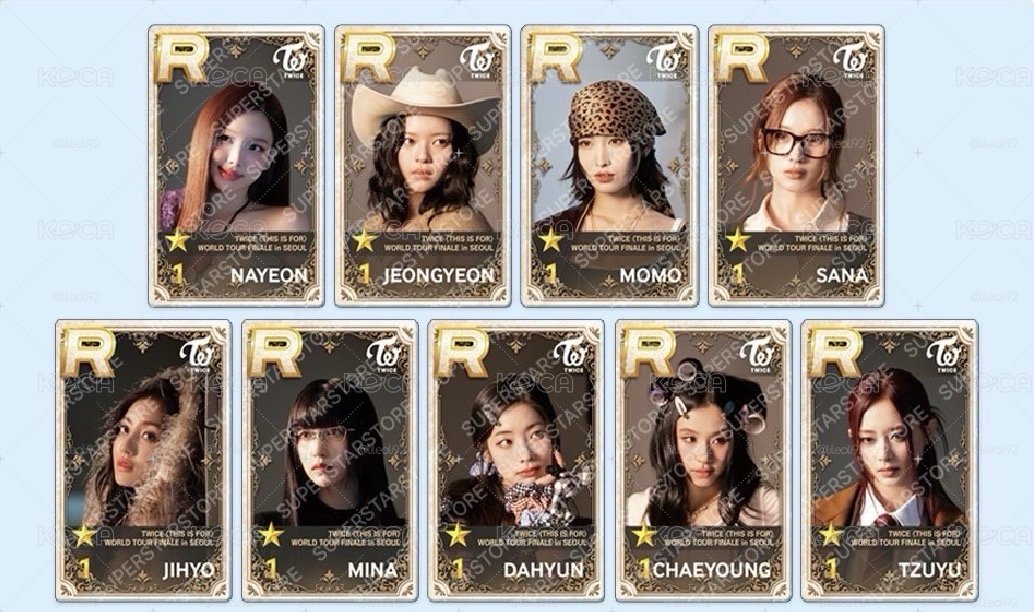 <現貨>TWICE 六巡仁川安可場遊戲卡 多+彩