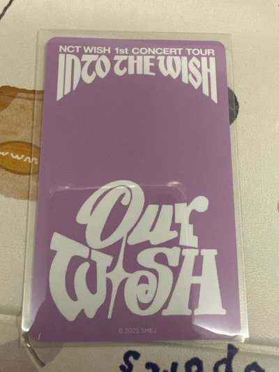 NCT WISH SION 日本演唱會 滿額卡