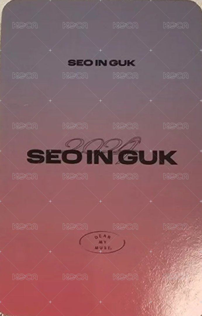 SEO IN GUK dmm 線下2.0 簽售卡  背面