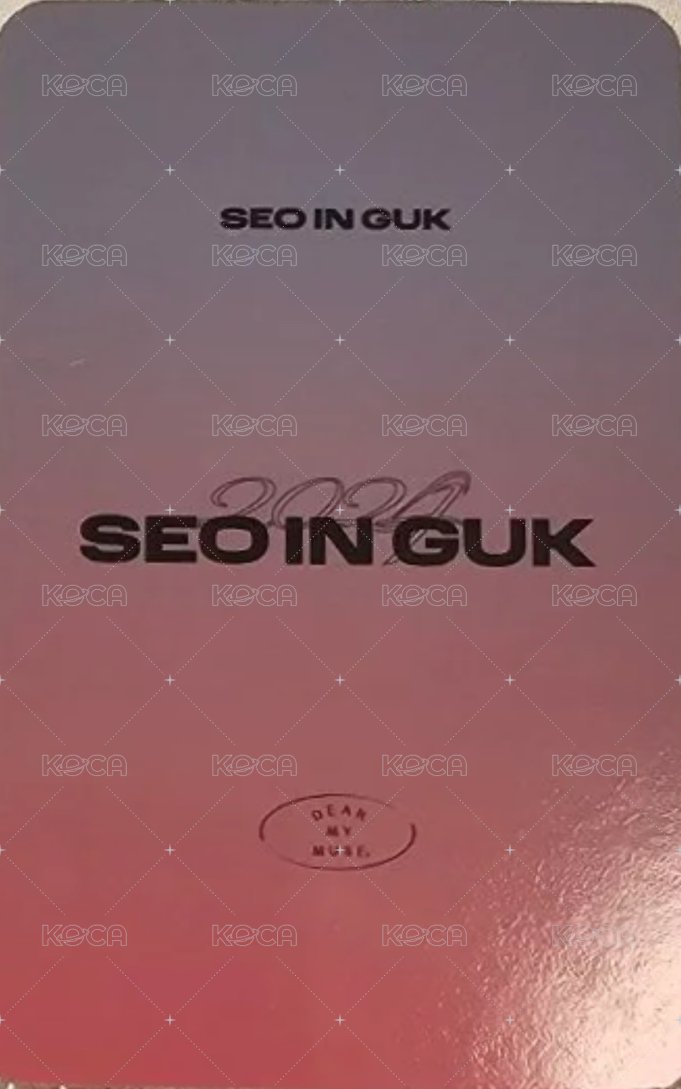 SEO IN GUK dmm 線下2.0 簽售卡  背面