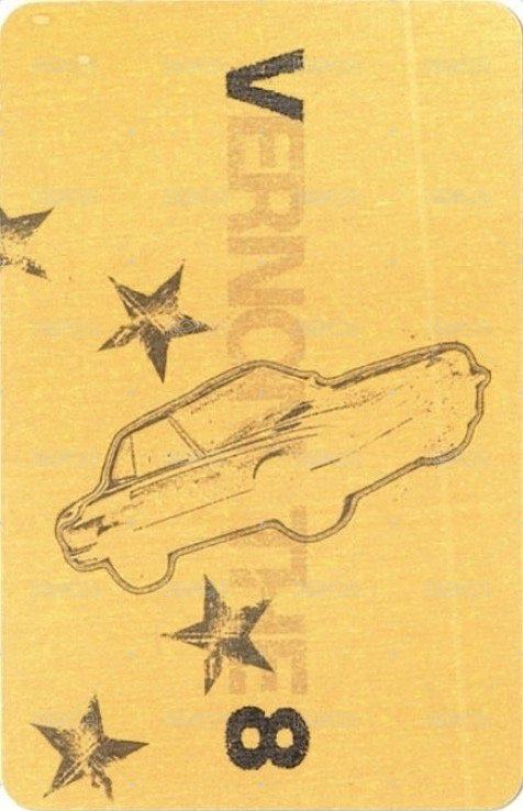 ‘V8’ REV ver. 專輯卡  背面