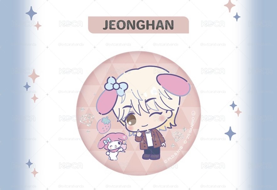 SEVENTEEN x SANRIO CHARACTERS日本徽章現貨