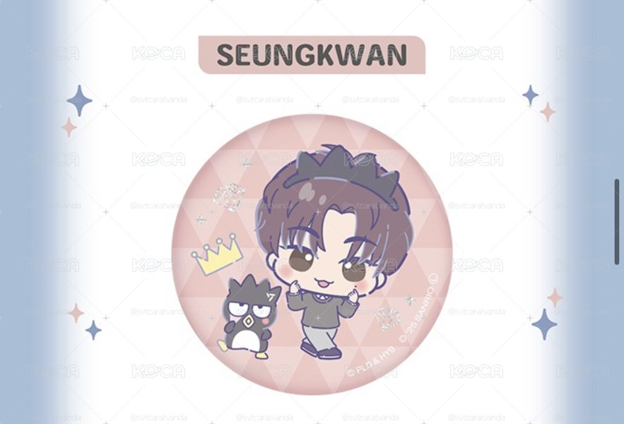 SEVENTEEN x SANRIO CHARACTERS日本徽章現貨