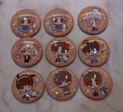 SEVENTEEN x SANRIO CHARACTERS日本徽章現貨