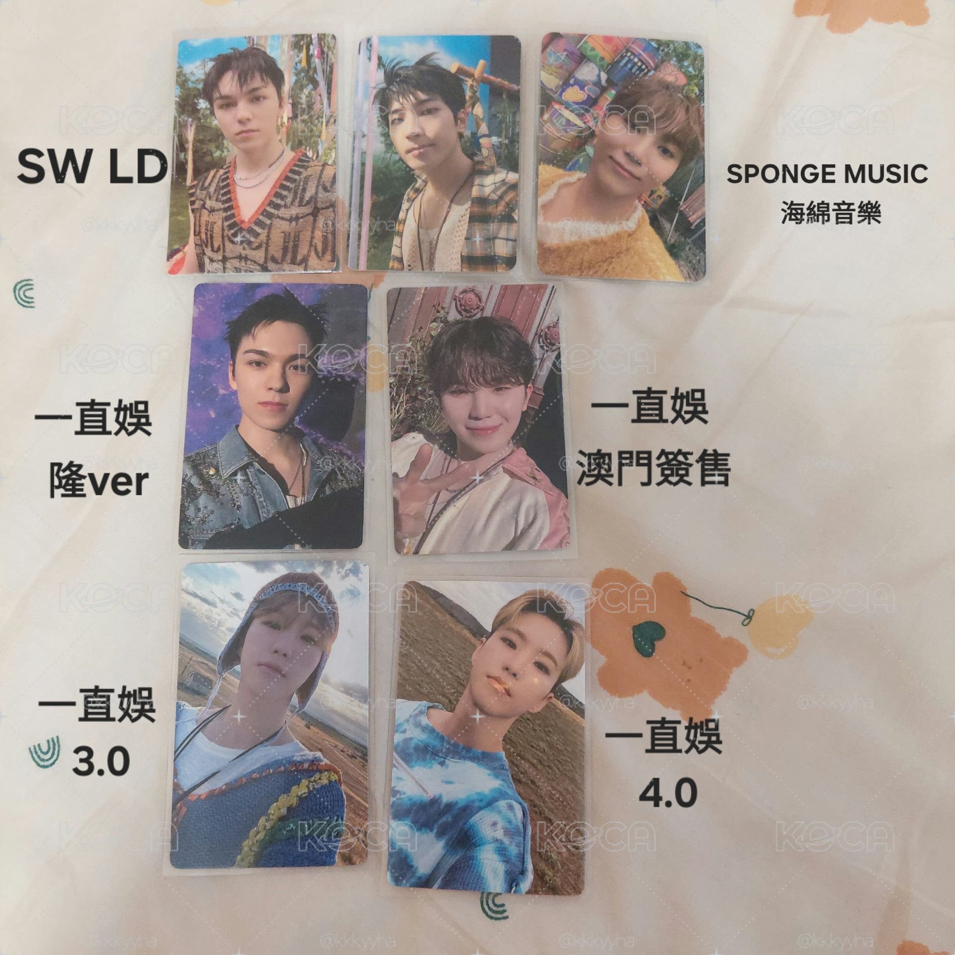 🍀SEVENTEEN 迷11 HEAVEN 特典卡 SPONGE MUSIC 一直娛 LD 順榮 圓佑 勝寛 瀚率