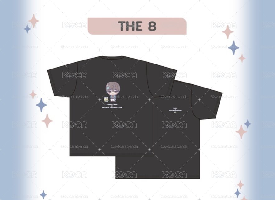 [SEVENTEEN x SANRIO CHARACTERS]The8全新黑Tee現貨