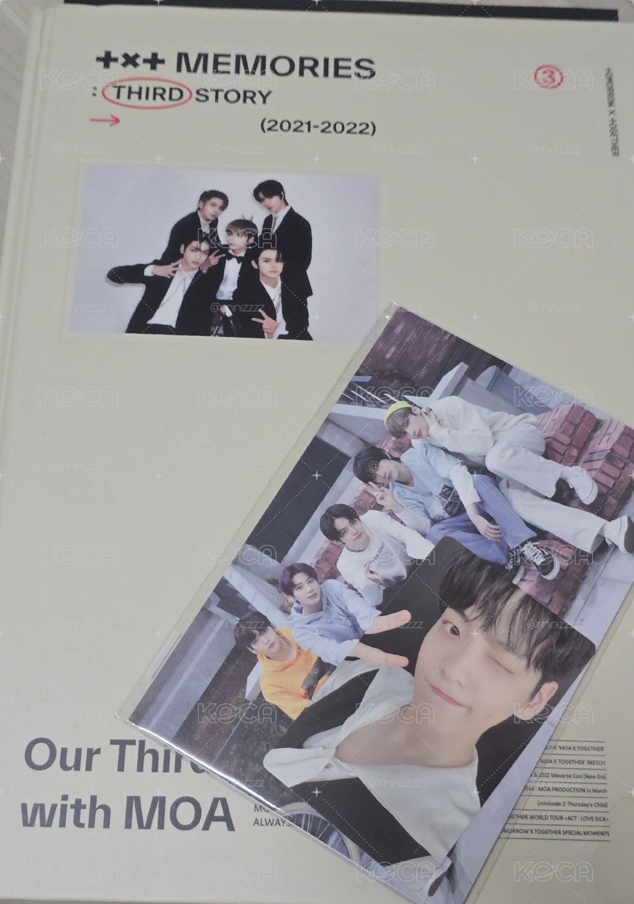 TXT memories 回憶錄DVD 秀彬卡