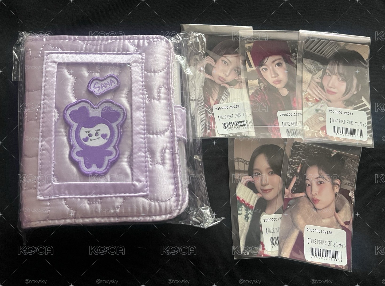 TWICE Sana日本九週年卡冊+一番賞卡貼5張