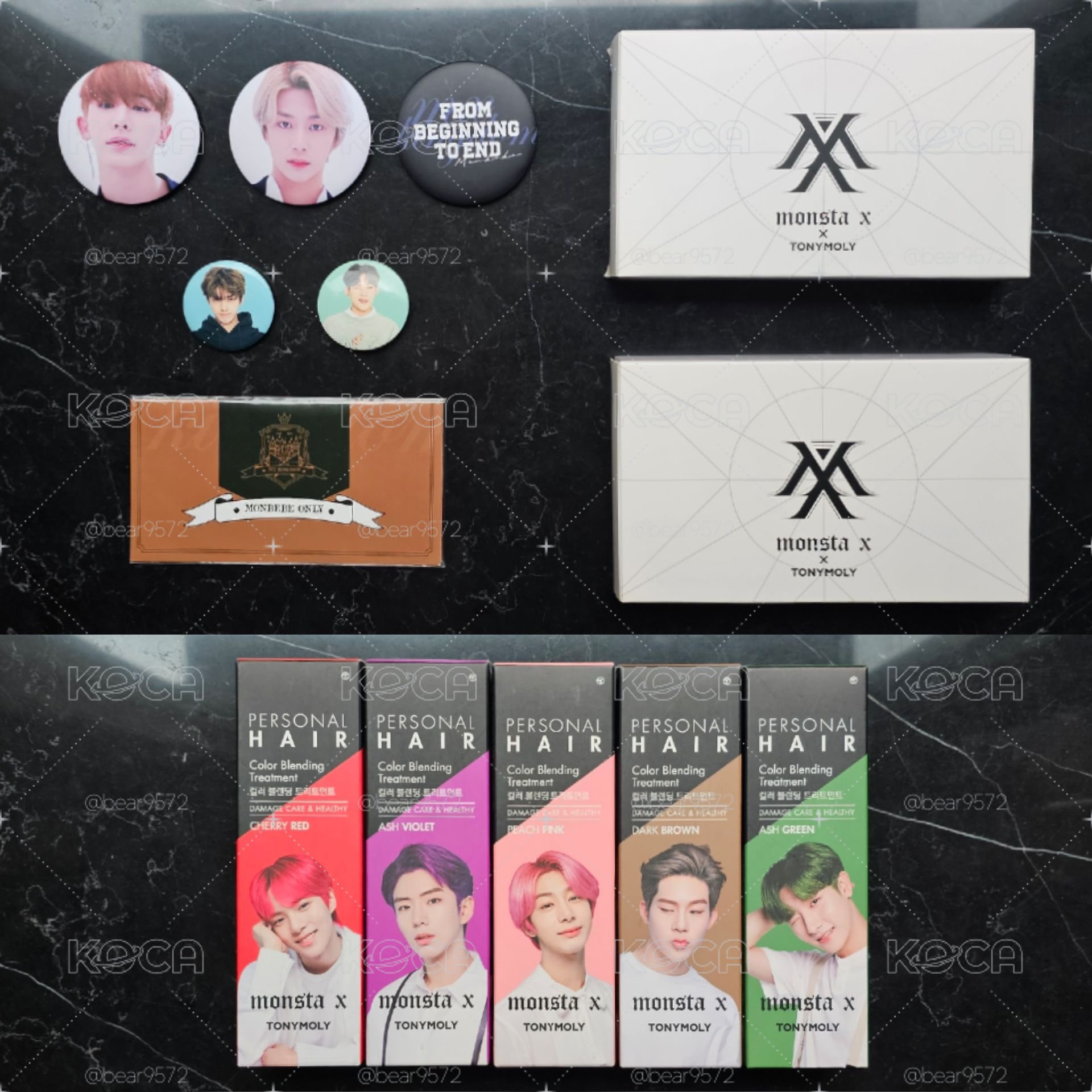 MONSTA X 巡演＆飯控徽章 (送徽章套+TM代言產品外盒)