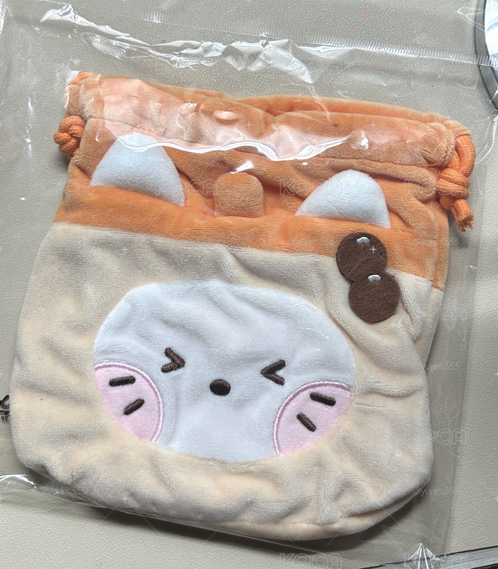 奶茶貓束口袋全新現貨
