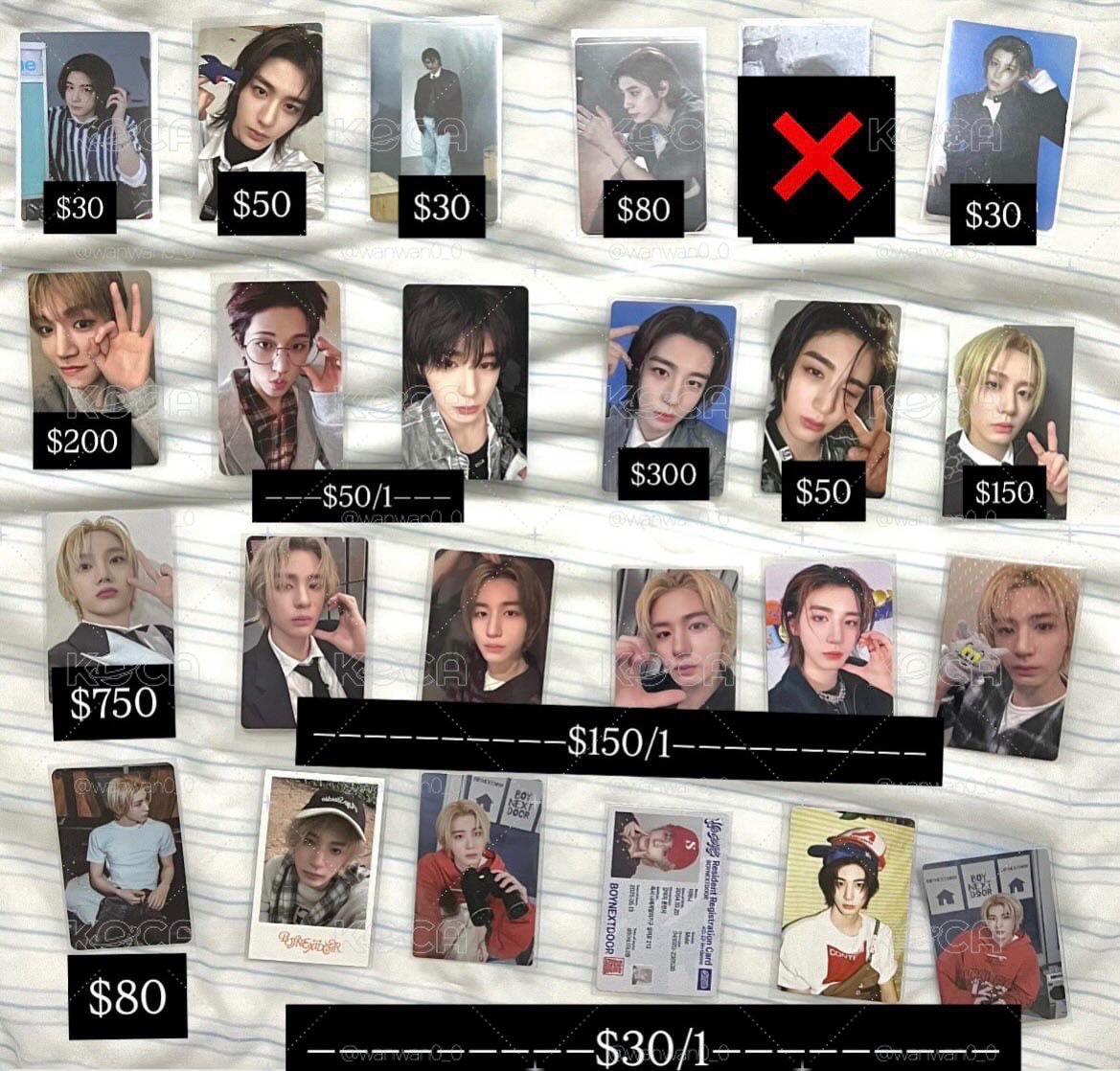 5親簽PB $1250綁圖二200或直出$1500