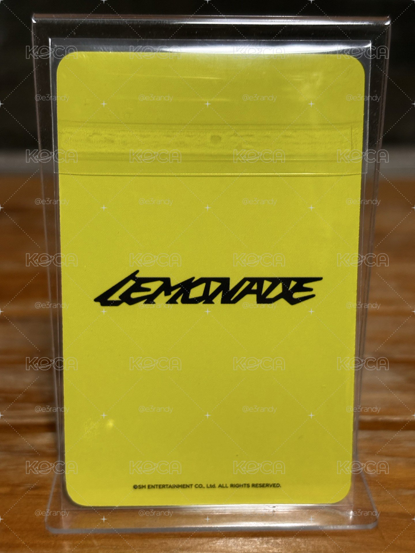 NINGNING LEMONADE快閃店 隨機卡 LEMONADE ver.