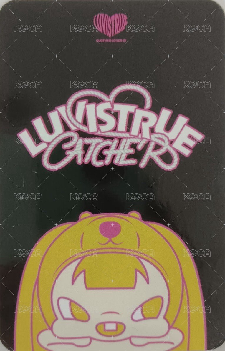 LUVISTRUE MUSINSA 限量滿額 代言卡  背面