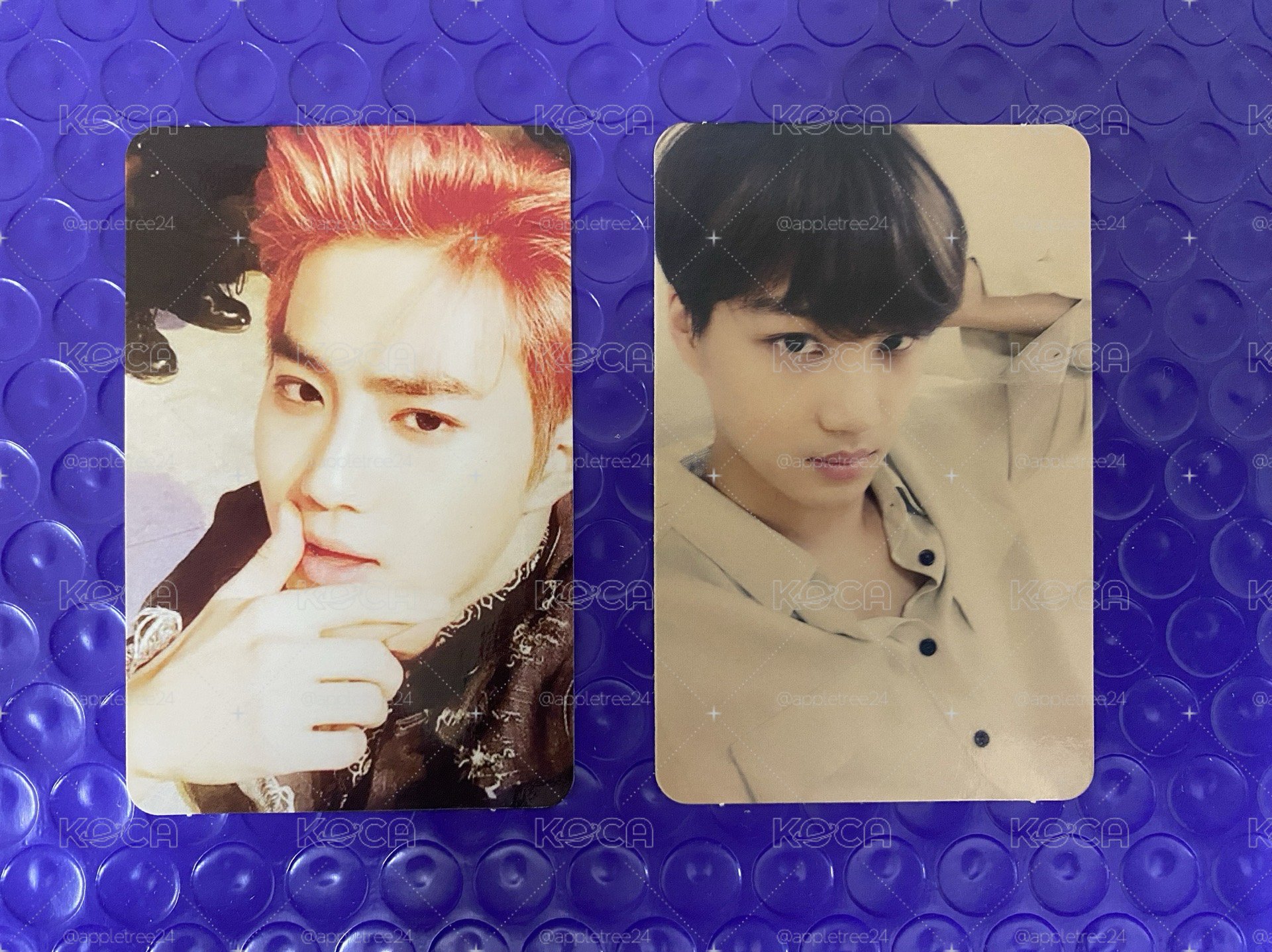 EXO LOTTO SUHO KAI 專輯小卡
