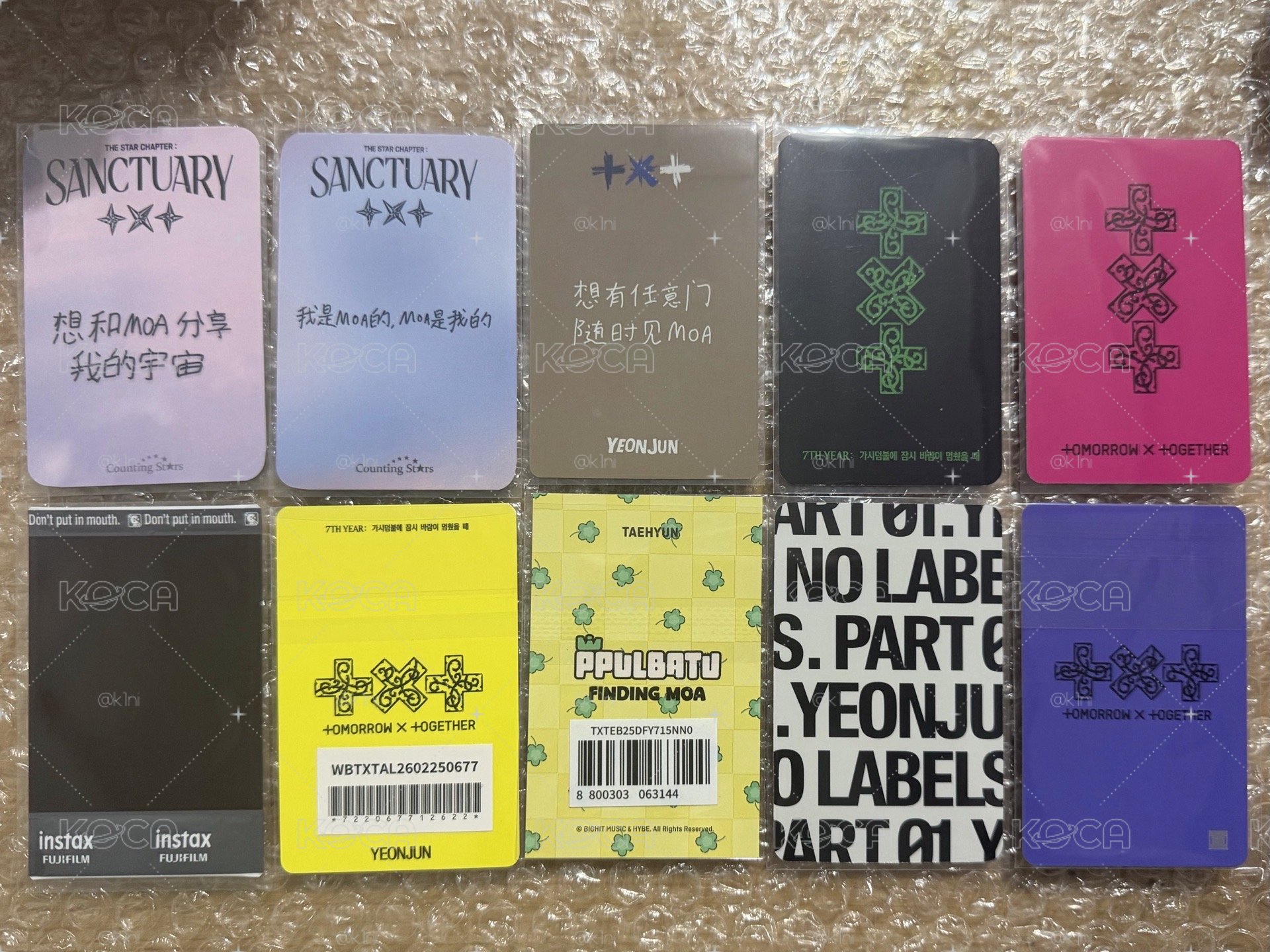 TXT（滿500送 彬moa con皇冠彩帶or台北場全員星星紙花）