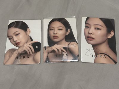 HERA x JENNIE 代言卡 HERA妮