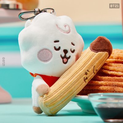 【BT21】絨毛鑰匙圈（甜點系列）RJ 吉拿棒