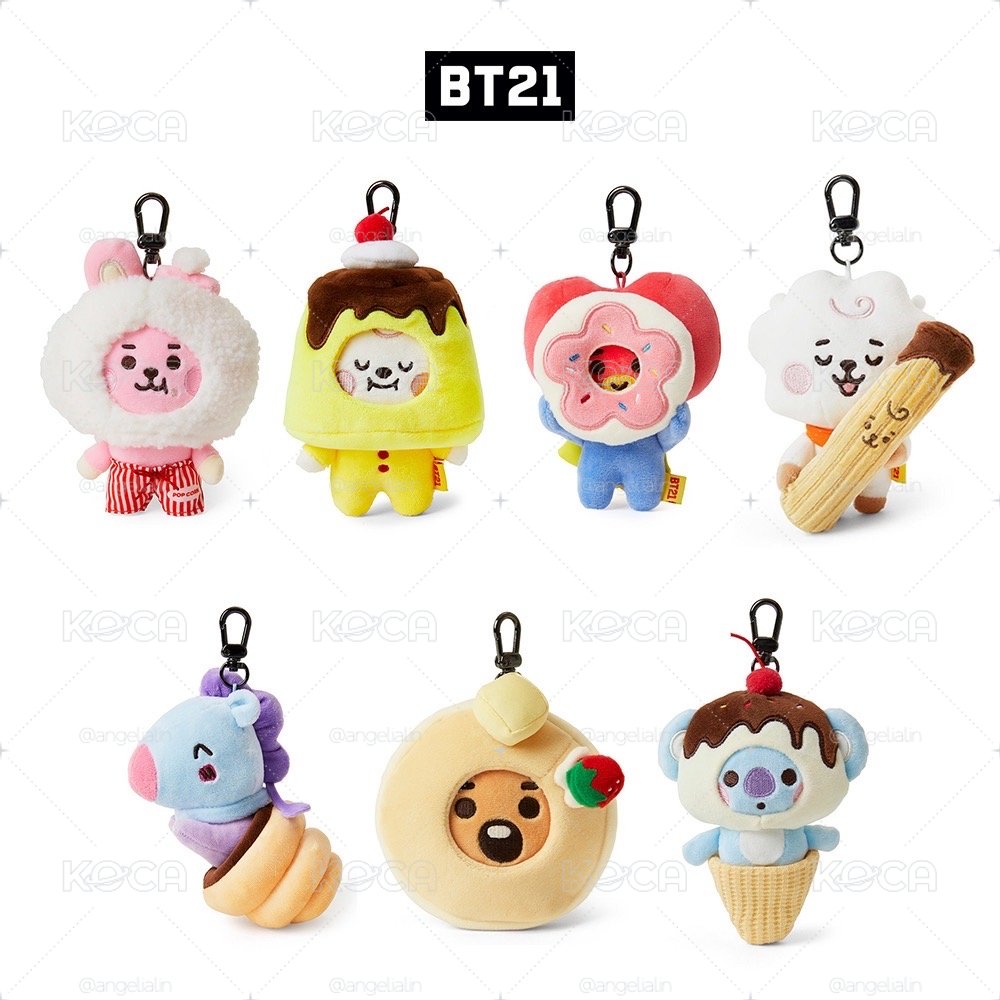 【BT21】絨毛鑰匙圈（甜點系列）RJ 吉拿棒
