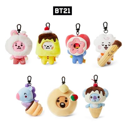 【BT21】絨毛鑰匙圈（甜點系列）RJ 吉拿棒