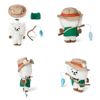 【BT21】絨毛玩偶（露營系列）二代 RJ 釣魚 