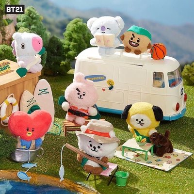【BT21】絨毛玩偶（露營系列）二代 RJ 釣魚 
