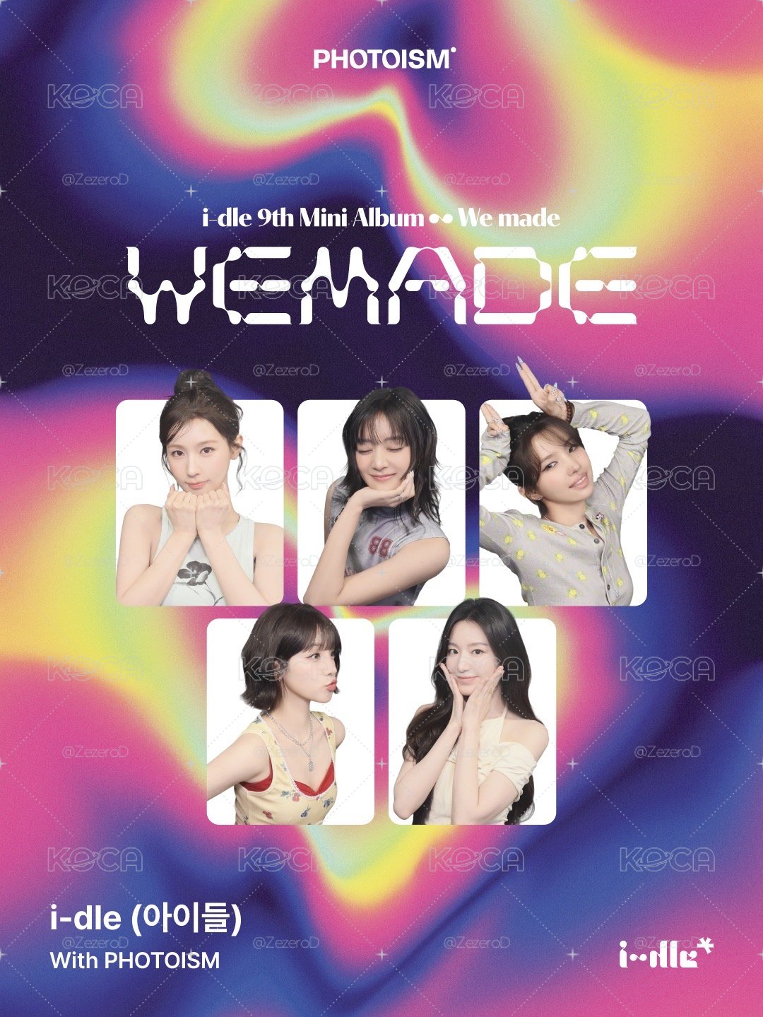 i-dle We made X photoism 人生四格卡 代印 1組兩張