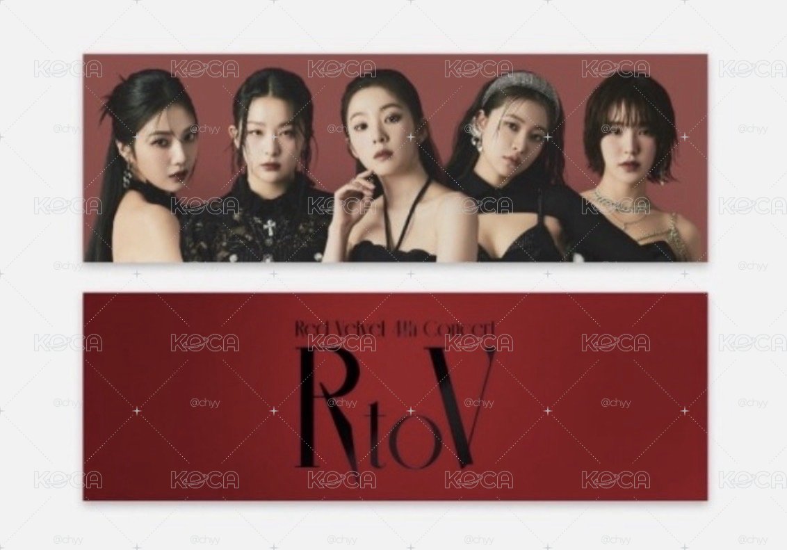 R to V 演唱會 Red Velvet 團體手幅