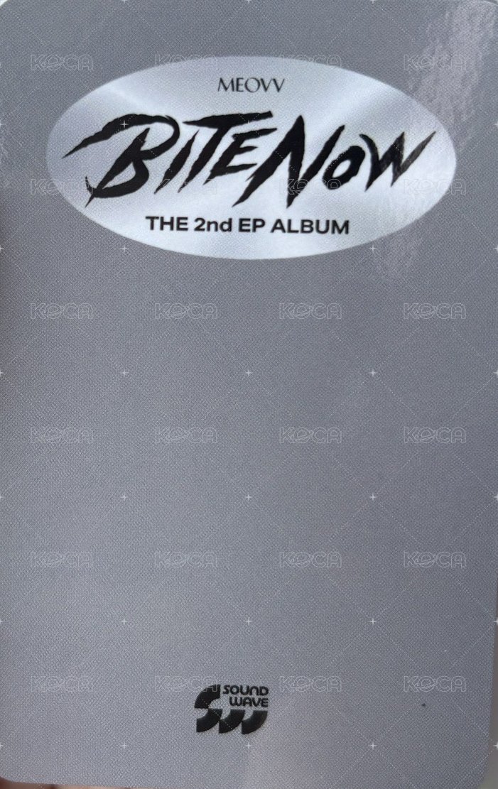 BITE NOW sw 線下 1.0 簽售卡  背面