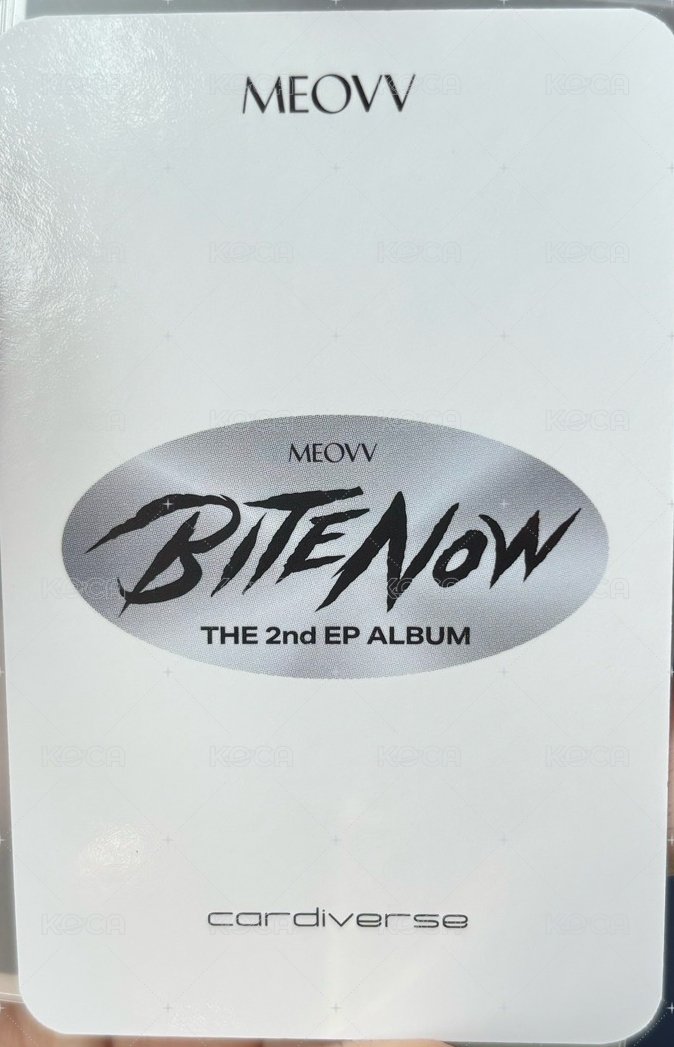 BITE NOW Cardiverse 線上 簽售卡  背面