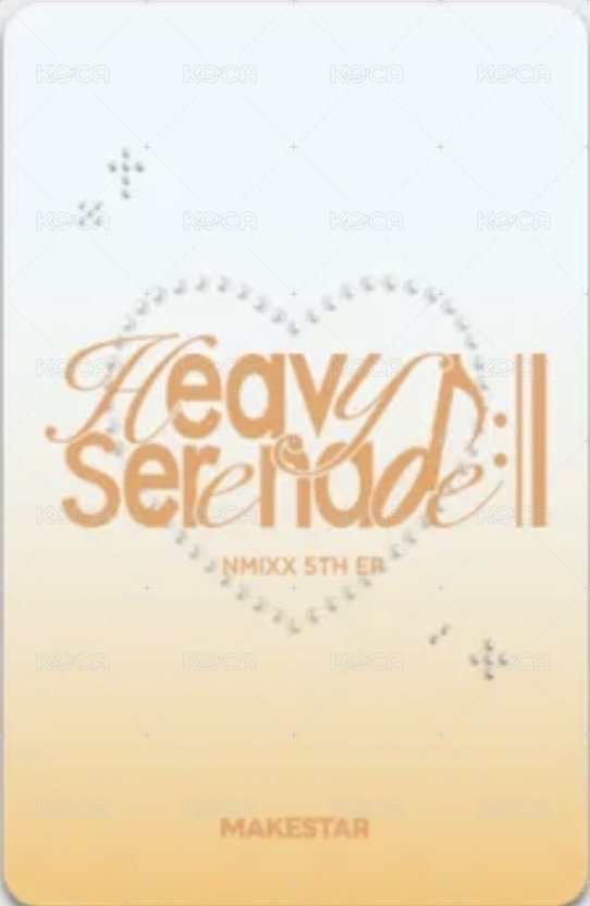 Heavy Serenade ms 7.0 線上 草帽ver. 簽售卡  背面