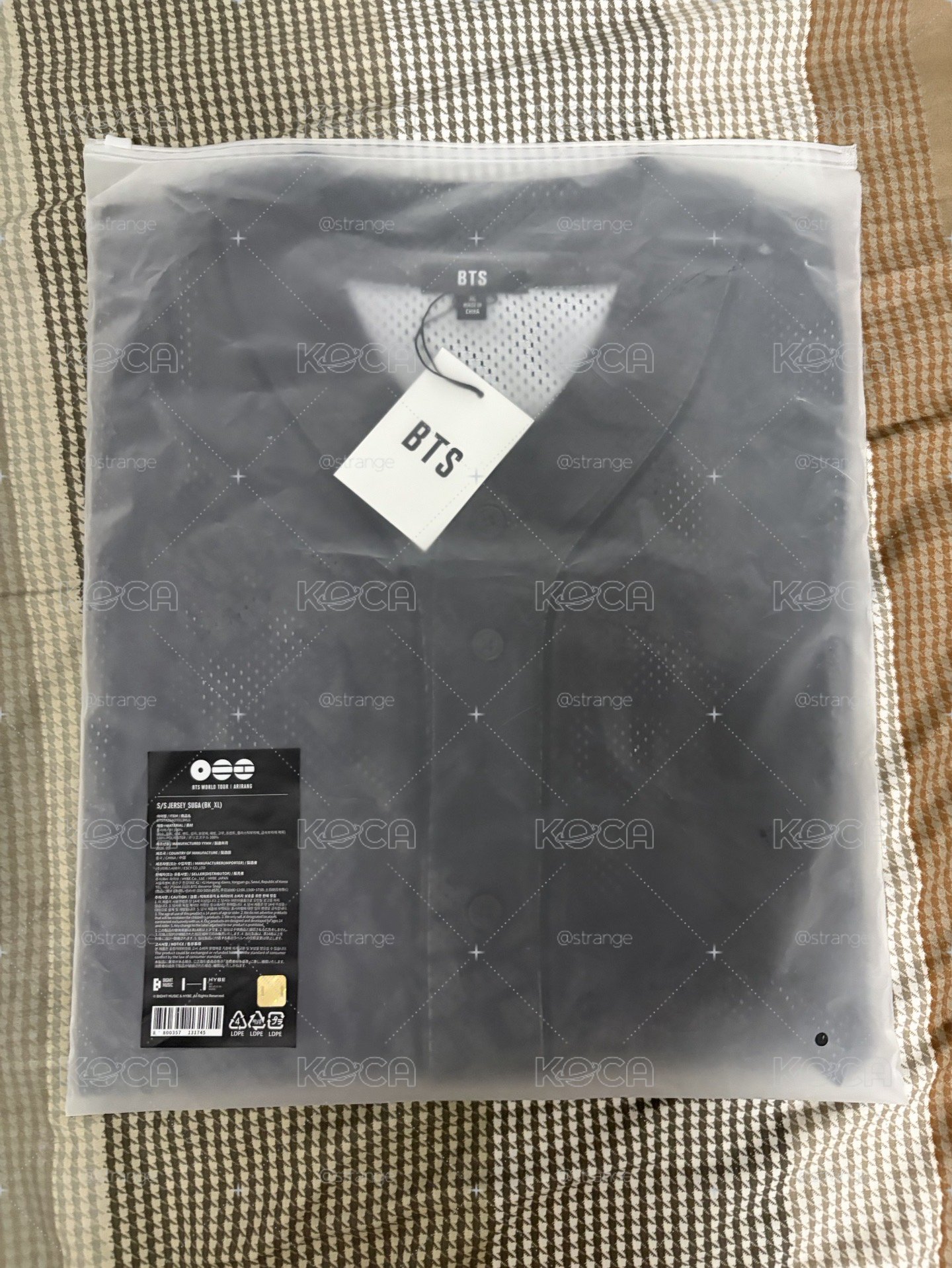 SUGA球衣(XL)