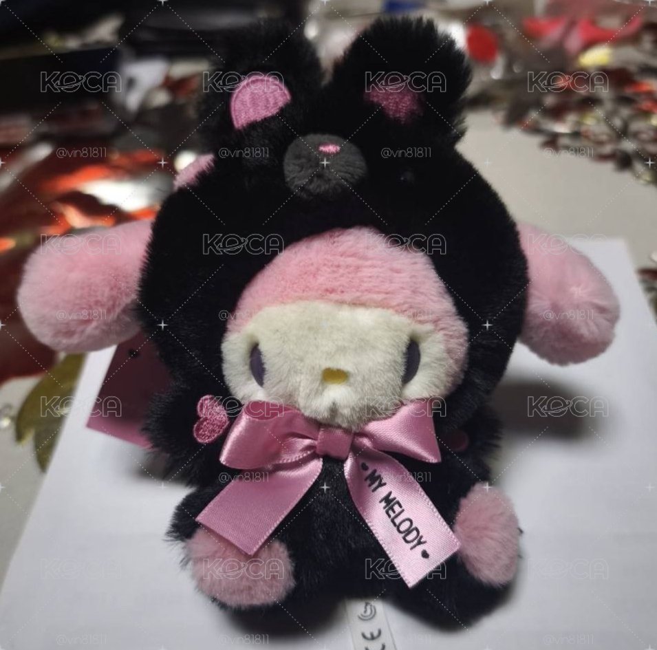 美樂蒂 黑色動物系列 吊娃 