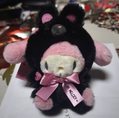 美樂蒂 黑色動物系列 吊娃 