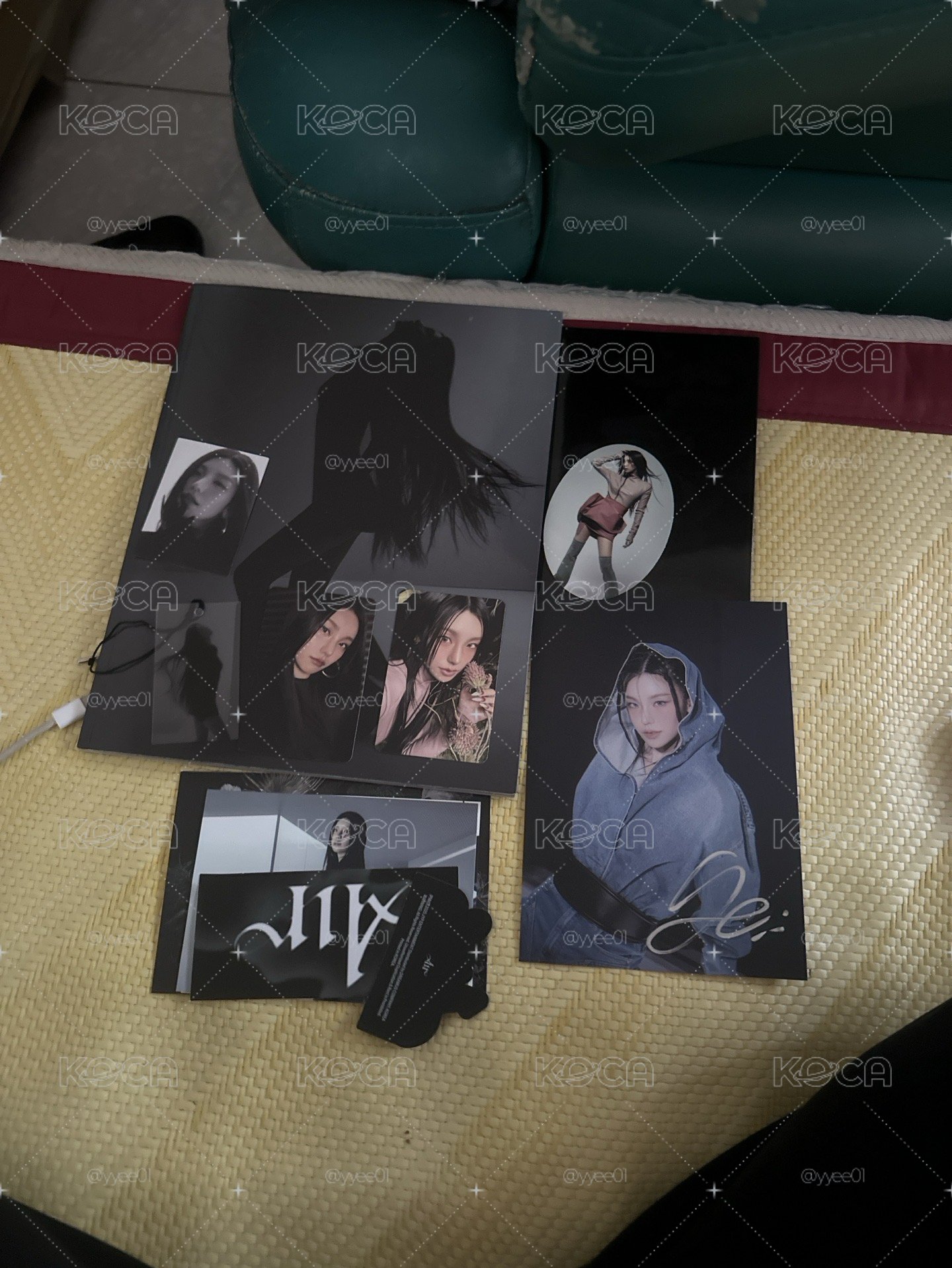 ITZY yeji AIR 美版親簽明信片 專輯 Photobook ver.