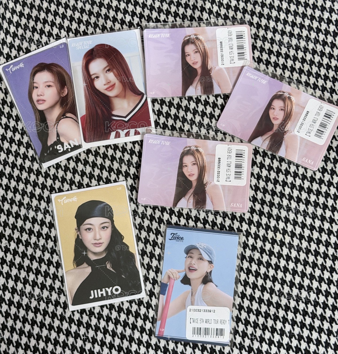 （現貨整套7張一起 一日左右寄出）TWICE sana 志效 五巡 六巡 一番賞 小卡 透卡 卡貼