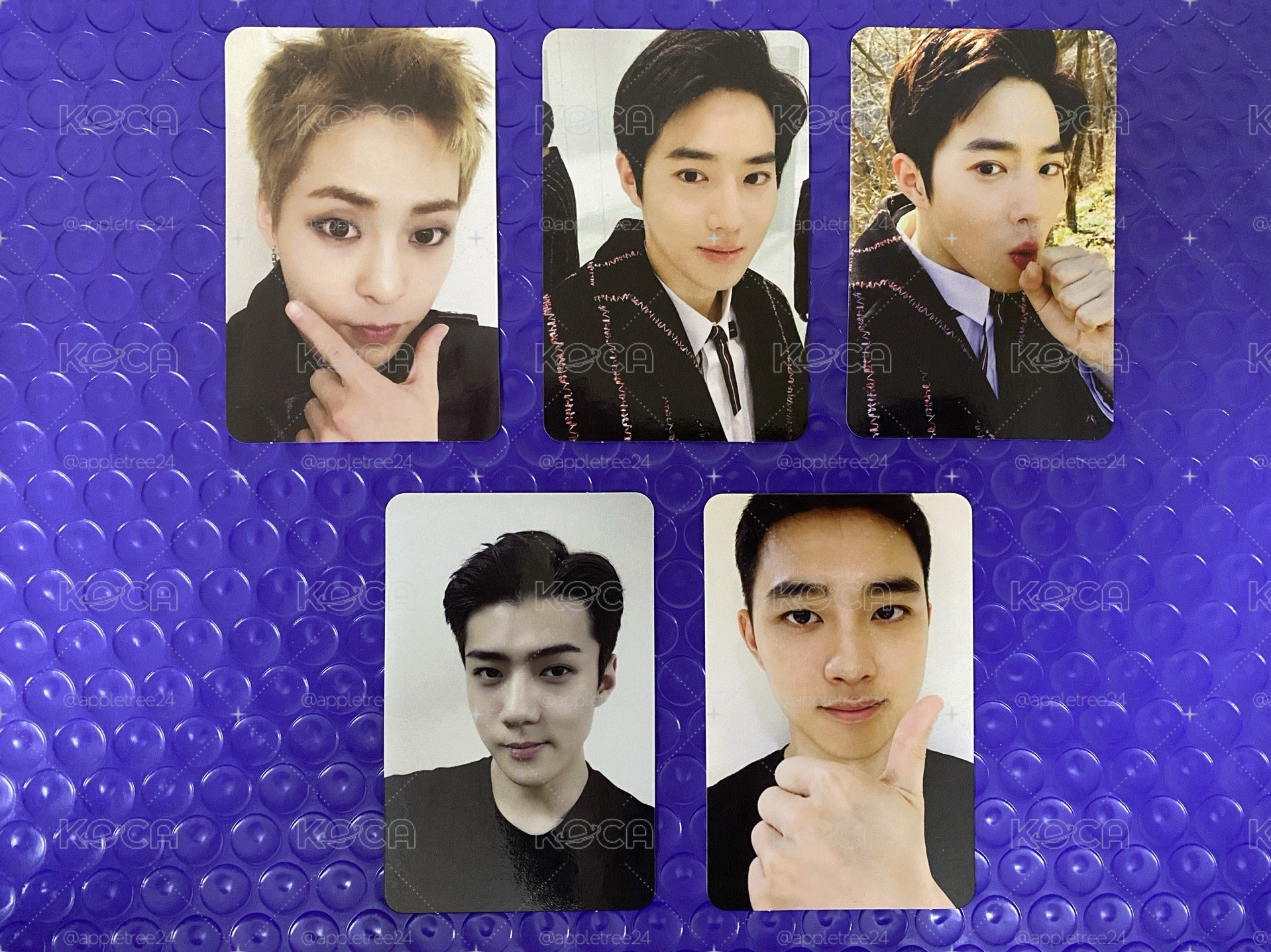 EXO FOR LIFE XIUMIN SUHO D.O. SEHUN 專輯小卡
