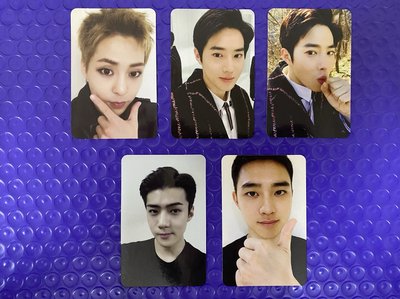 EXO FOR LIFE XIUMIN SUHO D.O. SEHUN 專輯小卡