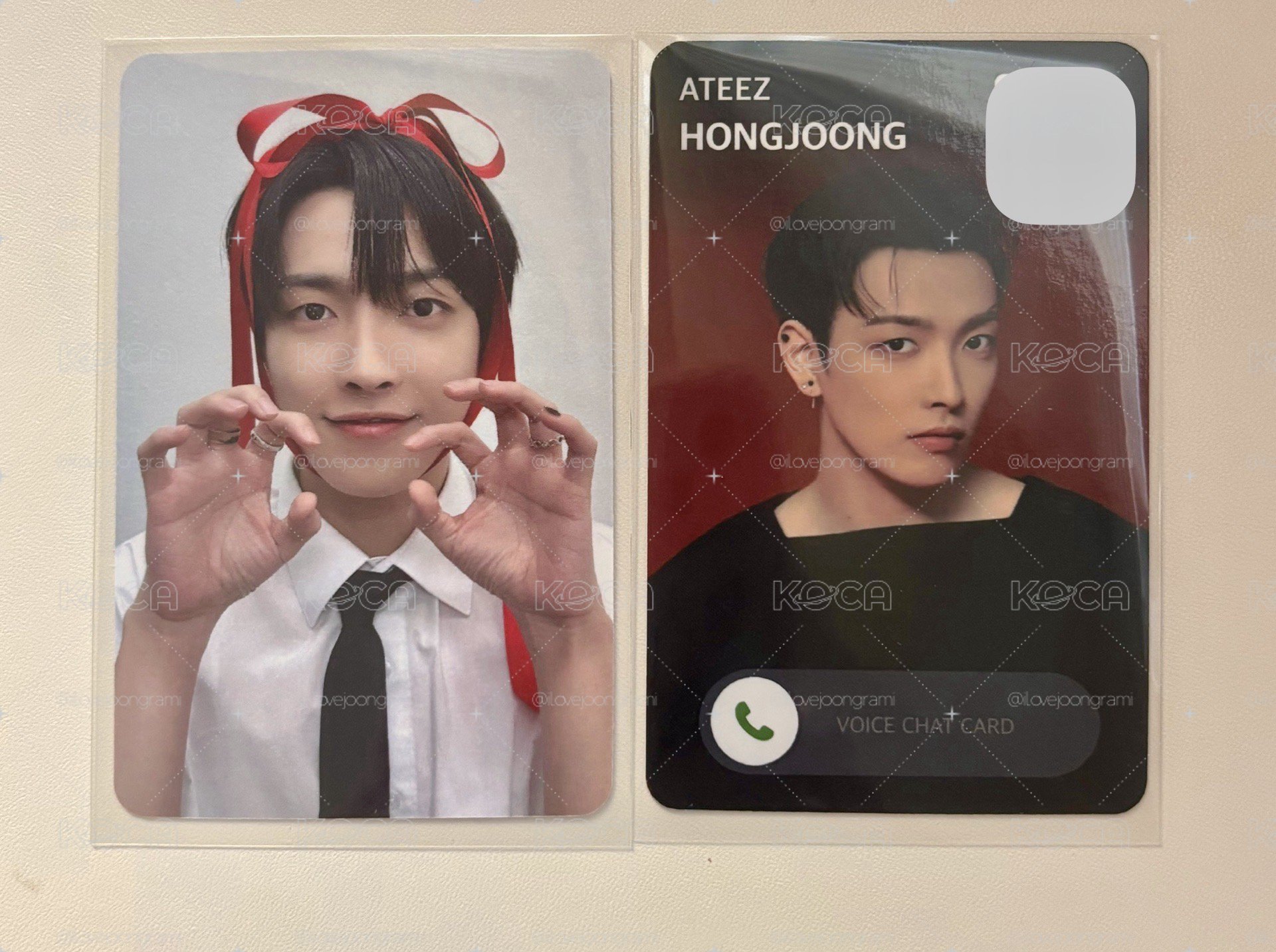 ATEEZ 弘中 禮物卡+電話卡