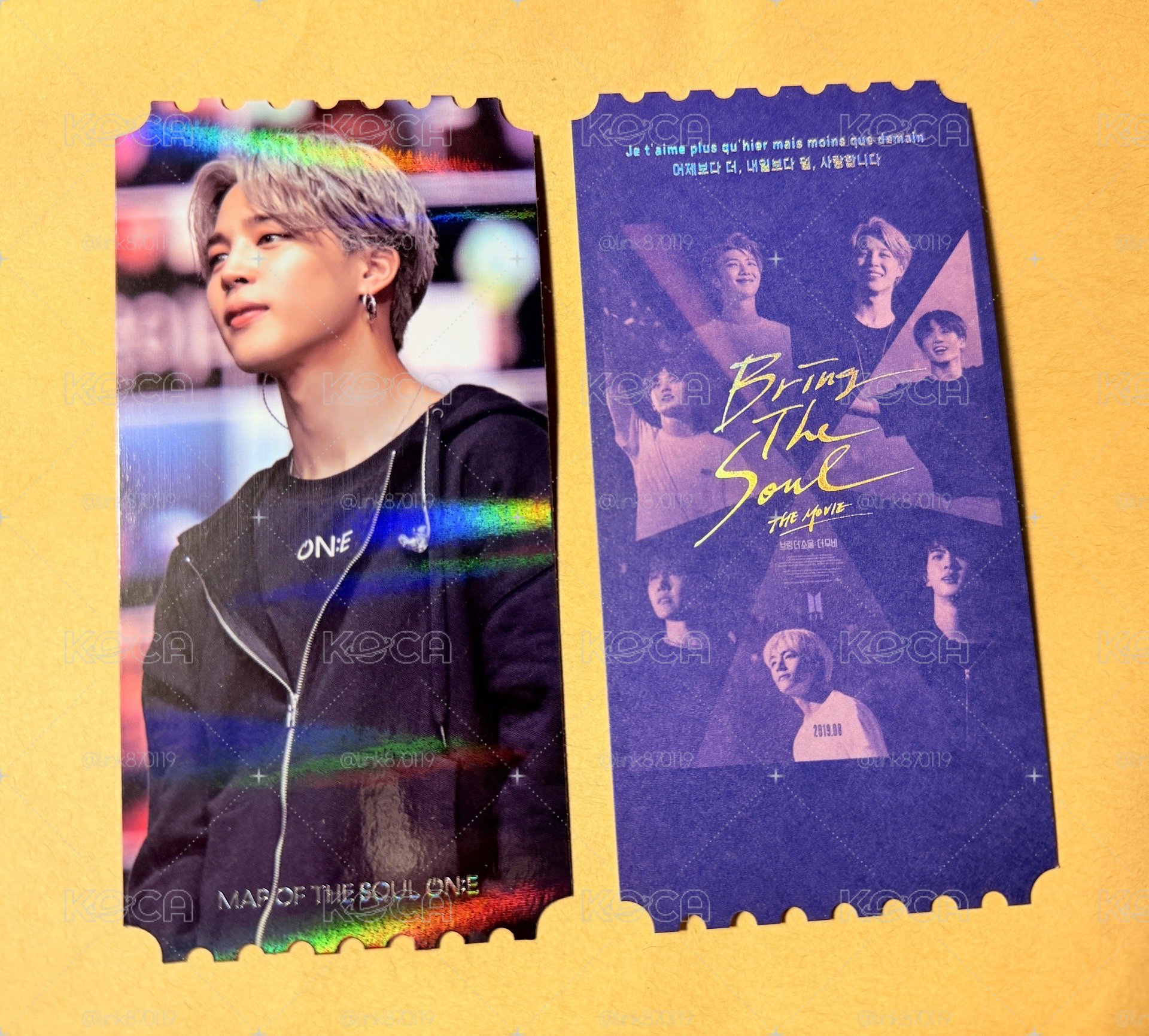 BTS ON:E JIMIN 書籤