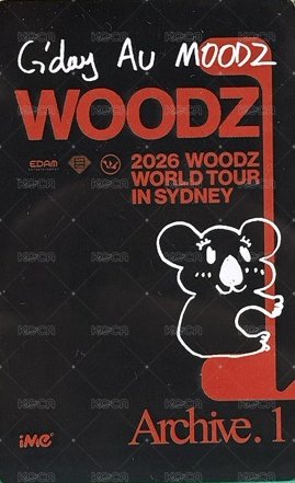 2026 WOODZ WORLD TOUR＇Archive. 1＇ 雪梨 入場卡 / 場限卡  背面
